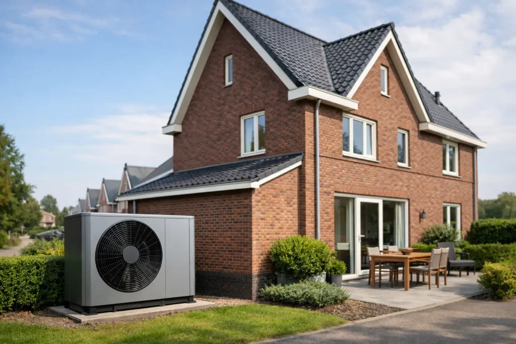 Beste warmtepomp voor een hoekwoning kiezen