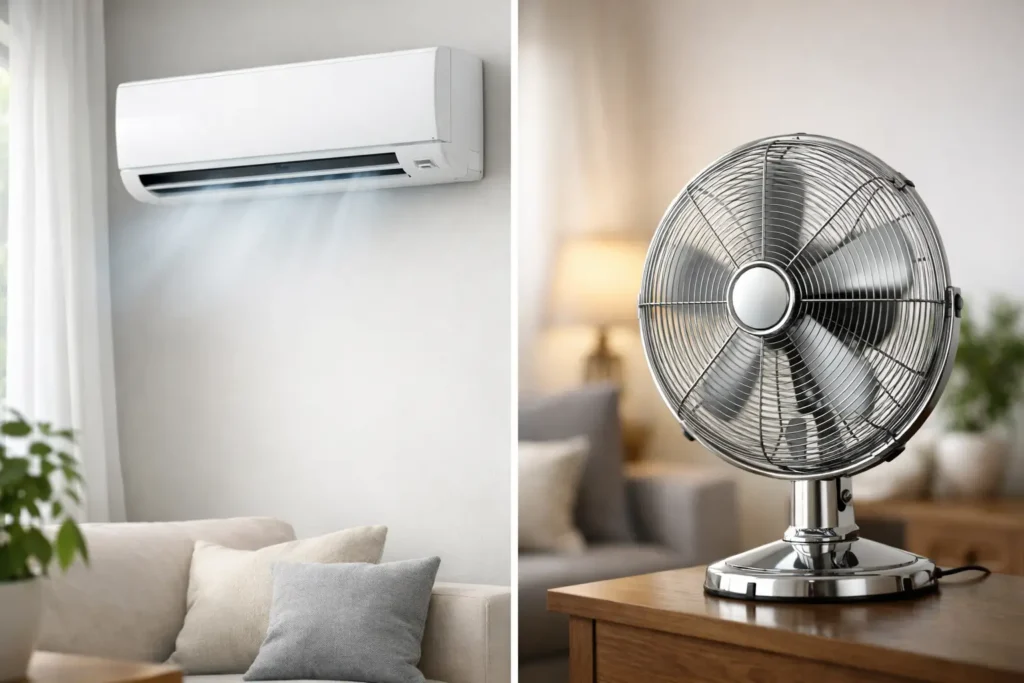 Airco versus ventilator thuis: wat kiest u?