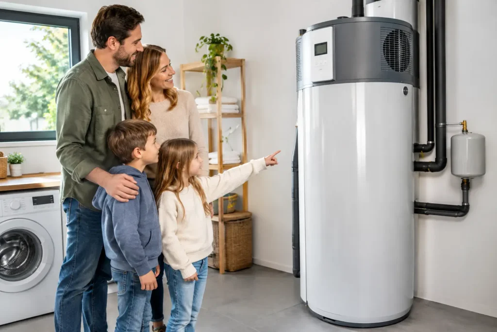 Is een warmtepompboiler geschikt voor gezinnen?